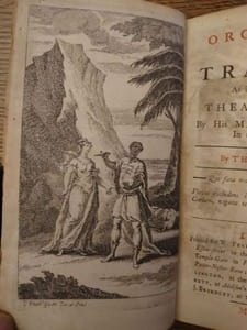 Recueil de quatre pièces de théâtre. Oroonoko, Venice Preserv'd, Orphan et The Unhappy Marriage. 