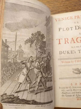 Recueil de quatre pièces de théâtre. Oroonoko, Venice Preserv'd, Orphan et The Unhappy Marriage. . APHRA BEHN. THOMAS OTWAY. JOHN BANKS.