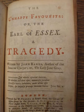 Recueil de quatre pièces de théâtre. Oroonoko, Venice Preserv'd, Orphan et The Unhappy Marriage. . APHRA BEHN. THOMAS OTWAY. JOHN BANKS.