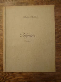 Polynésie. Poèmes. Manuscrit avec envoi et lettre autographe.