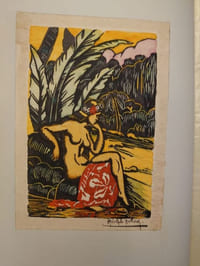 Polynésie. Poèmes. Manuscrit avec envoi et lettre autographe.
