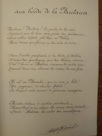 Polynésie. Poèmes. Manuscrit avec envoi et lettre autographe.