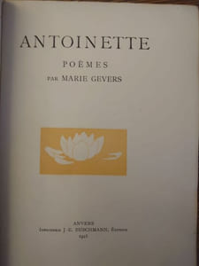 Antoinette, poèmes.