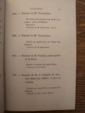 Exposition des oeuvres de Prud'hon au profit de sa fille. A l'École des Beaux-Arts du 4 mai au 4 juillet. . PRUD'HON Pierre-Paul.