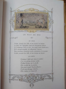 Les Nuits (La Nuit de Mai - La Nuit de Décembre - La Nuit d'Août - La Nuit d'Octobre). Avec les illustrations de Luc-Olivier Merson gravées par Ch. ...