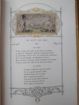 Les Nuits (La Nuit de Mai - La Nuit de Décembre - La Nuit d'Août - La Nuit d'Octobre). Avec les illustrations de Luc-Olivier Merson gravées par Ch. ...