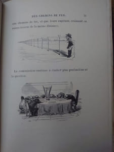 Cahier des charges des chemins de fer. Pamphlet illustré.