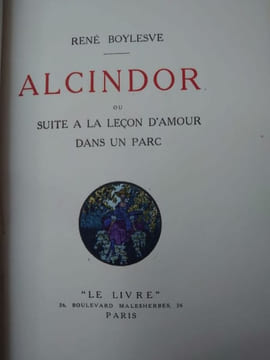 Alcindor ou suite à la Leçon d'amour dans un parc. Orné de 23 aquarelles de Pierre Brissaud.. BOYLESVE René. 