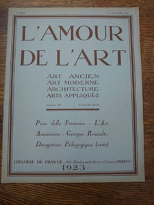 L'Amour de l'Art. Art ancien Art moderne Architecture Arts appliqués. 
