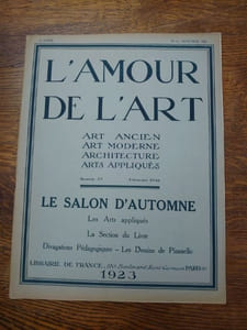 L'Amour de l'Art. Art ancien Art moderne Architecture Arts appliqués. 