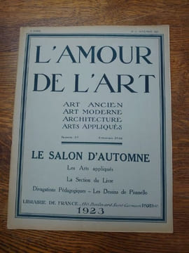 L'Amour de l'Art. Art ancien Art moderne Architecture Arts appliqués. . undefined