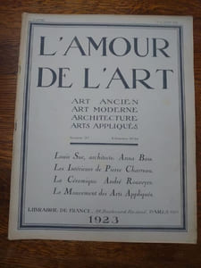 L'Amour de l'Art. Art ancien Art moderne Architecture Arts appliqués. 