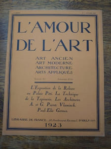L'Amour de l'Art. Art ancien Art moderne Architecture Arts appliqués. 