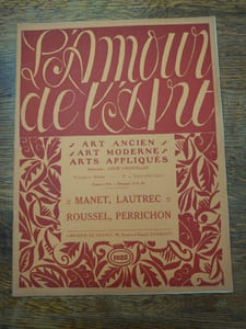L'Amour de l'Art. Art ancien Art moderne Architecture Arts appliqués. 