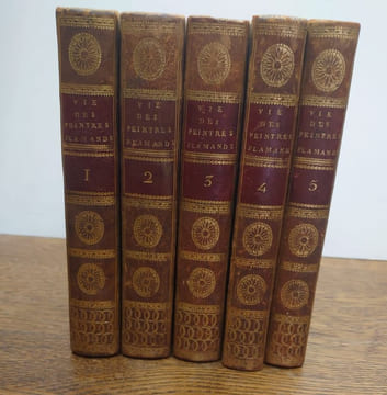 La vie des peintres flamands, allemands et hollandais avec des portraits, gravés en taille-douce, une indication de leurs principaux ouvrages et des ...