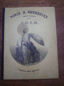Paris à Bruxelles. Train direct dirigé par Cham. 