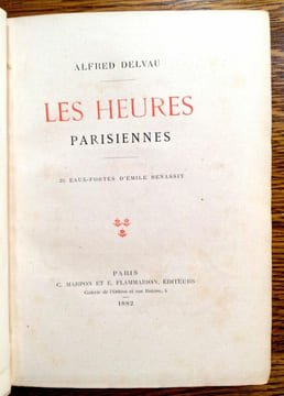 Les Heures parisiennes. 25 eaux-fortes d'Emile Bénassit.. DELVAU Alfred.