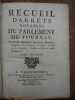 Recueil d'arr&ecirc;ts notables du Parlement de Tournay. Par Messire Mathieu Pinault, Chevalier, Seigneur des Jaunaux, Conseiller du Roi en ses Conseils, ...