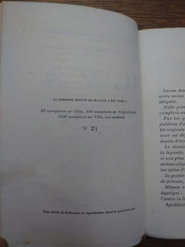 Il y a. Exemplaire sur Chine. . APOLLINAIRE Guillaume.