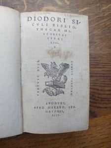 Diodori Siculi Bibliothecae historicae libri xvii.