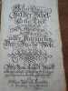 Historischer Bilder-Bibel Erster Theil, in sich haltend die Abbildung der Historien aller Patriarchen des Buchs Mose. Augsburg, Krauss, 1705. (Suivi ...