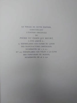 Poème du temps qui meurt. Avec vingt dessins originaux par Antoine Bourdelle, gravés sur bois par J.-L. Perrichon. . ANDRE SUARES.