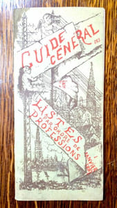 Supplément exceptionnel au Guide général des correspondances téléphoniques n° 8. Liste par ordre des professions des abonnés raccordés au réseau de Bruxelles.