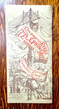 Supplément exceptionnel au Guide général des correspondances téléphoniques n° 8. Liste par ordre des professions des abonnés raccordés au réseau de Bruxelles.