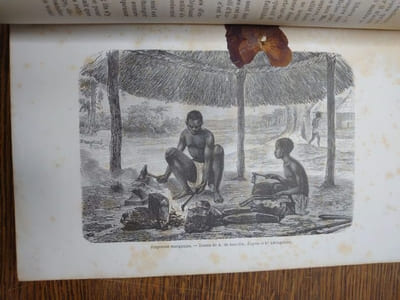 Explorations du Zambèse et de ses affluents et découverte des lacs Chiroua et Nyassa par David et Charles Livingstone 1858-1864. Ouvrage traduit de l'anglais avec l'autorisation de l'auteur par Mme H. Loreau contenant 47 gravures et 4 cartes.