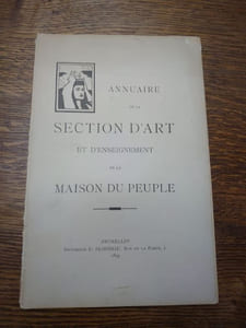 Annuaire de la section d'art et d'enseignement de la Maison du peuple. 