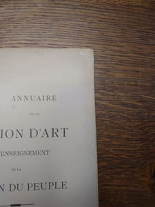 Annuaire de la section d'art et d'enseignement de la Maison du peuple. 