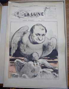 La Lune Rousse 1876 - 1879 du N° 1 au 157. Manquent les numéros 2, 3, 4, 6, 10, 11, 51, 56, 92, 93, 97, 122 à 134, 143 à 156.Soit 120 numéros.
