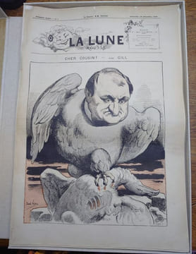 La Lune Rousse 1876 - 1879 du N° 1 au 157. Manquent les numéros 2, 3, 4, 6, 10, 11, 51, 56, 92, 93, 97, 122 à 134, 143 à 156.Soit 120 numéros. . ANDRE ...