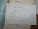 LA REVUE DE FRANCE ET DES PAYS FRAN&Ccedil;AIS. N&deg; 1, f&eacute;vrier 1912-n&deg; 5, juin 1912. . OLIVIER HOURCADE. 