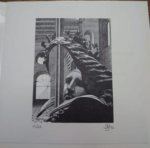 Exposition. Dessins, gravures, collages, illustrations. Musée communal d'Herstal du 23 janvier au 16 février 1976. Estampe originale signée d'André Stas. 
