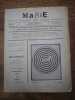 Marie. Journal bimensuel pour la belle jeunesse. N&deg;1 et n&deg;2-3. . RENE MAGRITTE, MARCEL LECOMTE, MAN RAY, E.L.T. MESENS... 