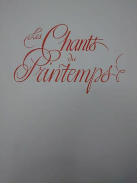 Les chants du printemps. Ornés de burins originaux de Tavy Notton. . BUFFON.