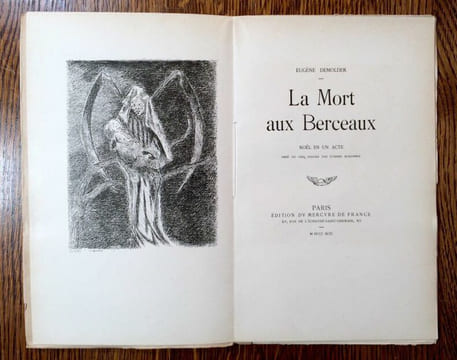 La Mort aux berceaux. Noël en un acte. Orné de cinq dessins par Etienne Morannes.. DEMOLDER Eugène.