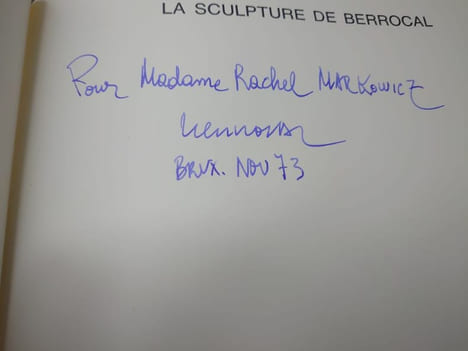 La sculpture de Berrocal. (Avec un envoi de Berrocal). . MARCHIORI Guiseppe.