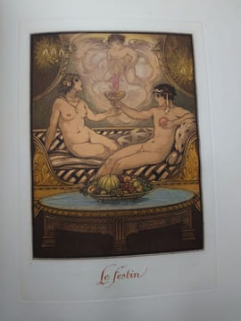 L'Art d'aimer. Traduction nouvelle de Pierre Lièvre. Un titre, quatre frontispices, dix-huit compositions en couleurs gravés à l'eau-forte et quelques ...