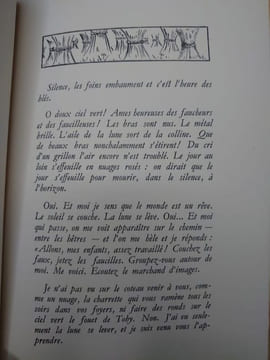 L'Homme tombé du paradis. Petit roman gaulois. La France à travers les ballades françaises. Frontispice et illustrations de Ginette d'Yd. . FORT Paul. ...