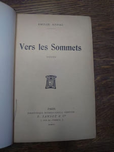 Vers les sommets. Poésies. 