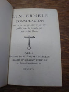 L'internel consolacion. Texte du manuscrit d'Amiens publié pour le première fois par Alfred Pereire.