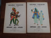 Costumes &eacute;trangers. Am&eacute;rique. Asie. Afrique. R&eacute;alisations de costumes pour f&ecirc;tes scolaires. Deux volumes. Hommes et femmes. . KIEB Denise. 