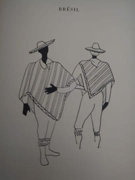 Costumes étrangers. Amérique. Asie. Afrique. Réalisations de costumes pour fêtes scolaires. Deux volumes. Hommes et femmes. . KIEB Denise.