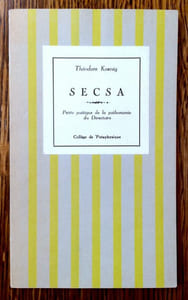 Secsa. Petite poétique de la pathomanie du Directoire.