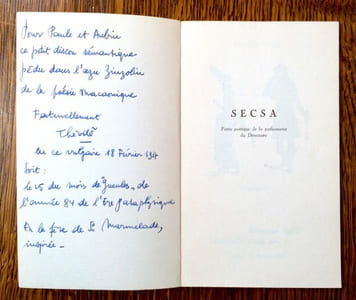 Secsa. Petite poétique de la pathomanie du Directoire.