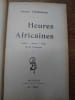 Heures africaines. Alg&eacute;rie. Sahara. Congo. &Icirc;les de l'Atlantique. . VANDRUNEN James. 