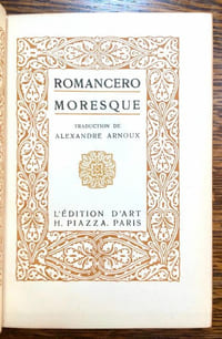 Romancero Moresque. Traduction de Alexandre Arnoux.