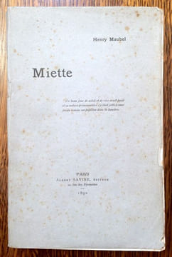 Miette.. MAUBEL Henry.